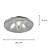 Spot Embutir Led Fit 3W 3000K 5X4cm Prata NS1008AL - Imagem 4