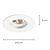 Spot Embutir Fly Mr11 Gu10 16X3cm Branco NS235R - Imagem 4
