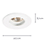 Spot Embutir Fly AR70 Gu10 12X3,5cm Branco NS270R - Imagem 4