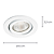 Spot Embutir Slim PAR30 E27 16X2,5cm Branco NS330R - Imagem 4