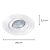 Spot Embutir Ecco Mr11 Gu10 8X2,5cm Branco NS5100B - Imagem 5