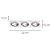 Spot Embutir Ecco Triplo MR11 GU10 22X7,5X3cm Prata NS5103A - Imagem 4
