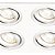 Spot Embutir Ecco 4XGU10 Max 50W 24cmX24cmX4cm Branco IP20 NS5704B - Imagem 1