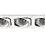 Spot Embutir Monet 3XGU10 MR16 Max 50W 25,5cmX9,5cmX2,5cm Branco IP20 NS6003B - Imagem 1