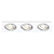 Spot Embutir Ecco Triplo MR11 GU10 22X7,5X3cm Branco NS5103B - Imagem 1