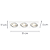 Spot Embutir Ecco Triplo AR111 GU10 51X17X5cm Branco NS5113B - Imagem 4