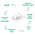 Spot Embutir Fit G9 11,5X11,5X8,5cm Branco Transparente NS5901B - Imagem 3