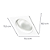 Spot Embutir Fit G9 11,5X11,5X8,5cm Branco Transparente NS5901B - Imagem 4