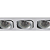 Spot Embutir Monet Triplo MR16 gu10 25,5X9,5X2,5cm Prata NS6003A - Imagem 5