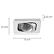 Spot Embutir Monet Triplo AR70 Gu10 13X13X2,5cm Prata NS6701A - Imagem 4