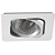 Spot Embutir Monet Triplo AR70 Gu10 13X13X2,5cm Prata NS6701A - Imagem 1