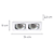 Spot Embutir Monet Duplo AR70 Gu10 24X13X3cm Branco NS6702B - Imagem 4