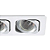 Spot Embutir Monet Duplo AR70 Gu10 24X13X3cm Branco NS6702B - Imagem 5