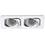 Spot Embutir Monet Duplo AR70 Gu10 24X13X3cm Branco NS6702B - Imagem 1