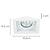 Spot Embutir Conecta Quadrado MR16 Gu10 10,2X10,2X4cm Branco NS7001B - Imagem 5