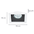 Spot Embutir Conecta AR111 Gu10 18X18X6,5cm Branco e Preto NS7111P - Imagem 5