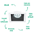 Spot Embutir Conecta AR111 Gu10 18X18X6,5cm Branco e Preto NS7111P - Imagem 3