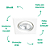 Spot Embutir Pop AR70 Gu10 10,5X10,5X2cm Branco DL063 - Imagem 3