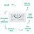 Spot Embutir Conecta Quadrado PAR20 E27 13X13X13,5cm Branco NS7201B - Imagem 3