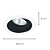 Spot Embutir Conecta Redondo PAR30 E27 18X6cm Branco e Preto NS7300P - Imagem 4