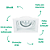 Spot Embutir Conecta Quadrado Mr11 Gu10 9X9X3,5cm Branco NS7351B - Imagem 3