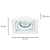 Spot Embutir Conecta Quadrado Mr11 Gu10 9X9X3,5cm Branco NS7351B - Imagem 4