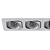 Spot Embutir Monet Triplo AR70 Gu10 35X13X2,5cm Prata NS6703A - Imagem 5