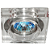 Spot Embutir Shine MR11 GU5,3 7X7X1,5cm Cromado Transparente YD756A - Imagem 1
