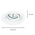 Spot Embutir Conecta Redondo 18X6cm Branco PAR30 E27 NS7300B - Imagem 4