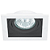 Spot Embutir Conecta Quadrado PAR30 E27 18,5X18,5X5cm Branco e Preto NS7301P - Imagem 1