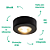 Spot Sobrepor Led Sateri 5W 3000K 400LM 50° 7,3X2,6cm Preto SAT1ST01PT007 - Imagem 3