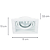 Spot Embutir Conecta Quadrado AR70 Gu10 13X13X3,5cm Branco NS7701B - Imagem 4