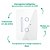00759 VARIADOR LUMINOSIDADE DIMMER WIFI 2 CANAIS BRANCO 4x2 - Imagem 3