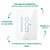 00762 VARIADOR LUMINOSIDADE DIMMER WIFI 3 CANAIS BRANCO 4x2 - Imagem 3