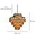 Pendente Dijon 9XE14 Vela Max 40W 54cmX50cm Cromado AMBAR IP20 AQ009MA - Imagem 6