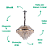 Pendente Palace 15XE14 Vela Max 40W 68cmX54cm Cromado Transparente IP20 AQ025M - Imagem 3