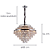 Pendente Palace 15XE14 Vela Max 40W 68cmX54cm Cromado Transparente IP20 AQ025M - Imagem 6
