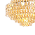 Pendente Odeon 16XE14 Vela Max 40W 78cmX48cm Dourado Conhaque IP20 AQ026L - Imagem 4