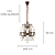 Pendente Passy 6XE14 Vela Max 40W 45cmX50cm Bronze Conhaque IP20 AQ028S - Imagem 6