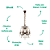 Pendente Passy 6XE14 Vela Max 40W 45cmX50cm Bronze Conhaque IP20 AQ028S - Imagem 3