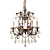 Pendente Passy 6XE14 Vela Max 40W 45cmX50cm Bronze Conhaque IP20 AQ028S - Imagem 1