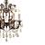 Pendente Passy 6XE14 Vela Max 40W 45cmX50cm Bronze Conhaque IP20 AQ028S - Imagem 5