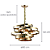 Pendente Athena 5XE14 Vela Max 40W 80cmX40cm Dourado IP20 AQ029 - Imagem 6