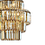 Pendente Hera 10XE14 Vela Max 40W 48cmX49cm Cromado Conhaque IP20 AQ030C - Imagem 4