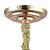 Pendente Hera 10XE14 Vela Max 40W 48cmX49cm Dourado Transparente IP20 AQ030G - Imagem 5