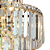 Pendente Hera 10XE14 Vela Max 40W 48cmX49cm Dourado Transparente IP20 AQ030G - Imagem 4