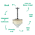 Pendente Vivi 9XE14 Vela Max 40W 60cmX42cm Cromado Transparente IP20 AQ031C - Imagem 3