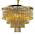 Pendente Vivi 9XE14 Vela Max 40W 60cmX42cm Dourado Conhaque IP20 AQ031G - Imagem 1