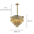 Pendente Vivi 9XE14 Vela Max 40W 60cmX42cm Dourado Conhaque IP20 AQ031G - Imagem 6
