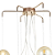 Pendente Móbile 6XE14 Vela Max 13W 65cmX20cm Dourado Champanhe IP20 BB014 - Imagem 5
